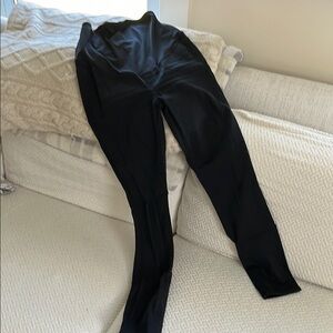 Madewell Maternity Black Frost Skinny Jeans (over the belly)